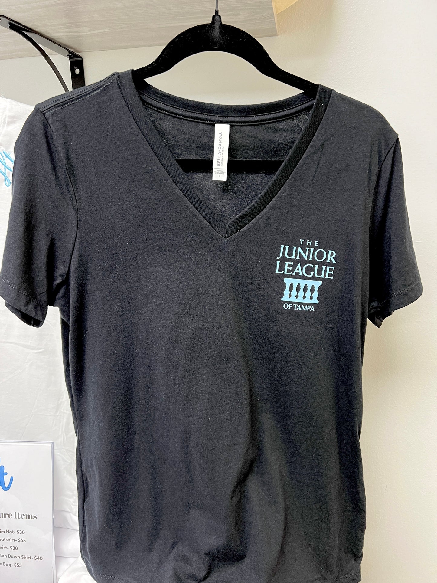 JLT Black V-Neck Tee